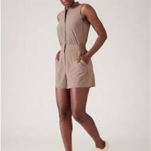 Aritzia Taupe Sleeveless Romper‎